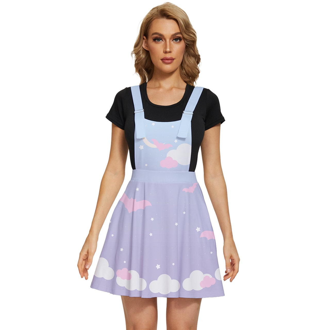 Spooky Pastel Twilight Whispers Apron Dress