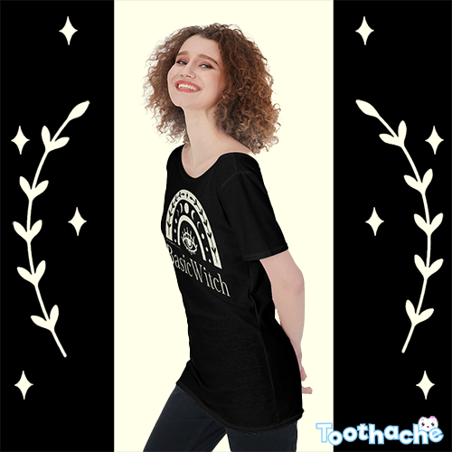 Basic Witch Off-Shoulder T-Shirt