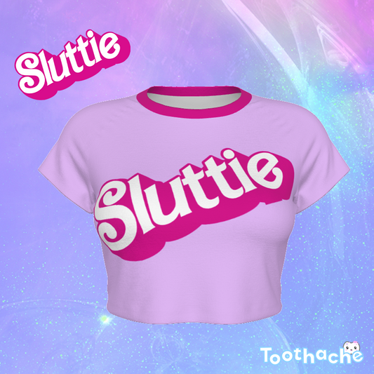 Friendly Dolly Raglan Cropped T-shirt