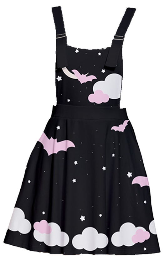 Spookty Pastel Midnight Whispers Apron Dress