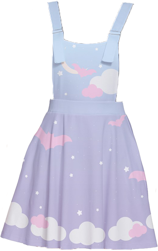 Pastel Twilight Whispers Apron Dress