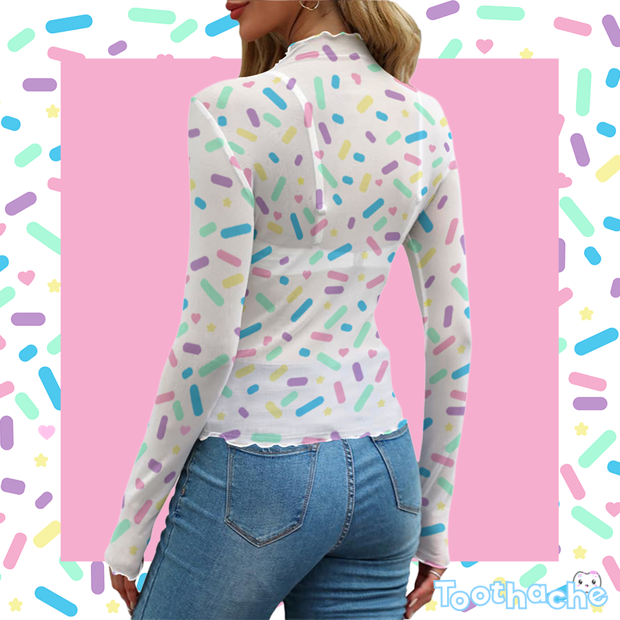 Sprink Party - Vanilla Mesh T-shirt