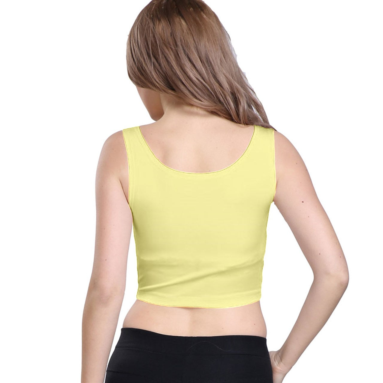 Toothache Basics Crop Top - Pastel Yellow