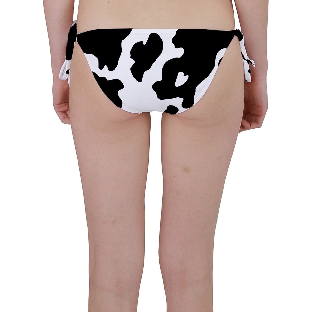 Cow Print Classic Bikini Bottom - Black