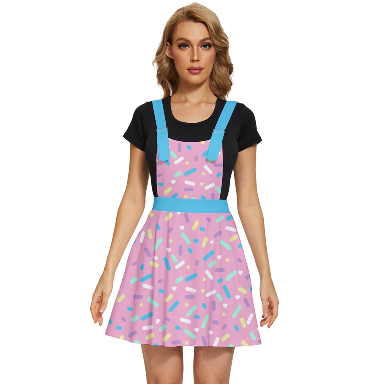 Sprinkle Party Apron Dress - Strawberry