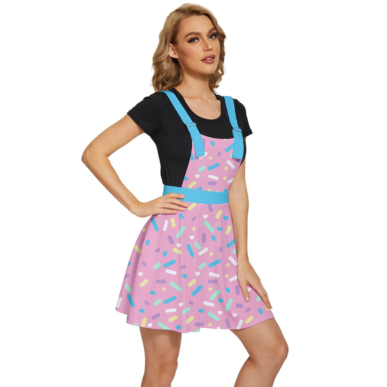 Sprinkle Party Apron Dress - Strawberry