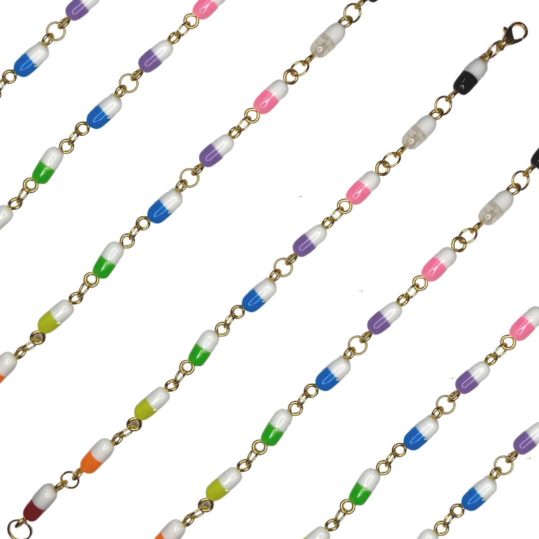 Medical Mess Pills Bracelet - Gold