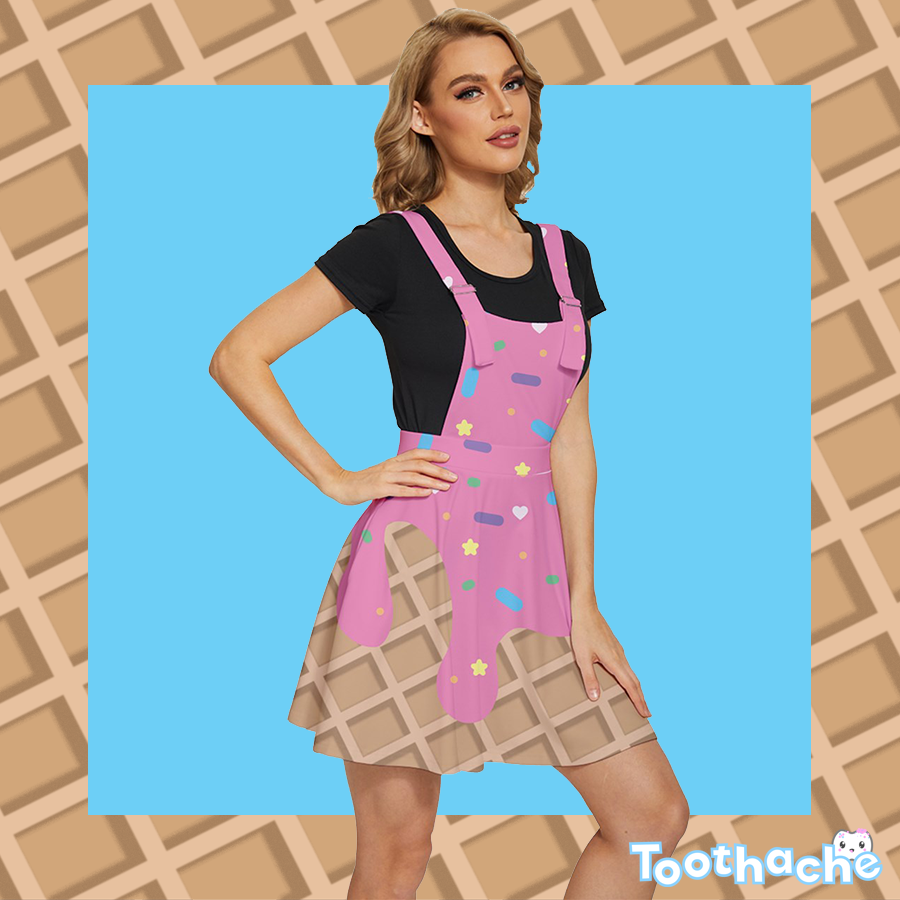 Melting Ice Cream Apron Dress