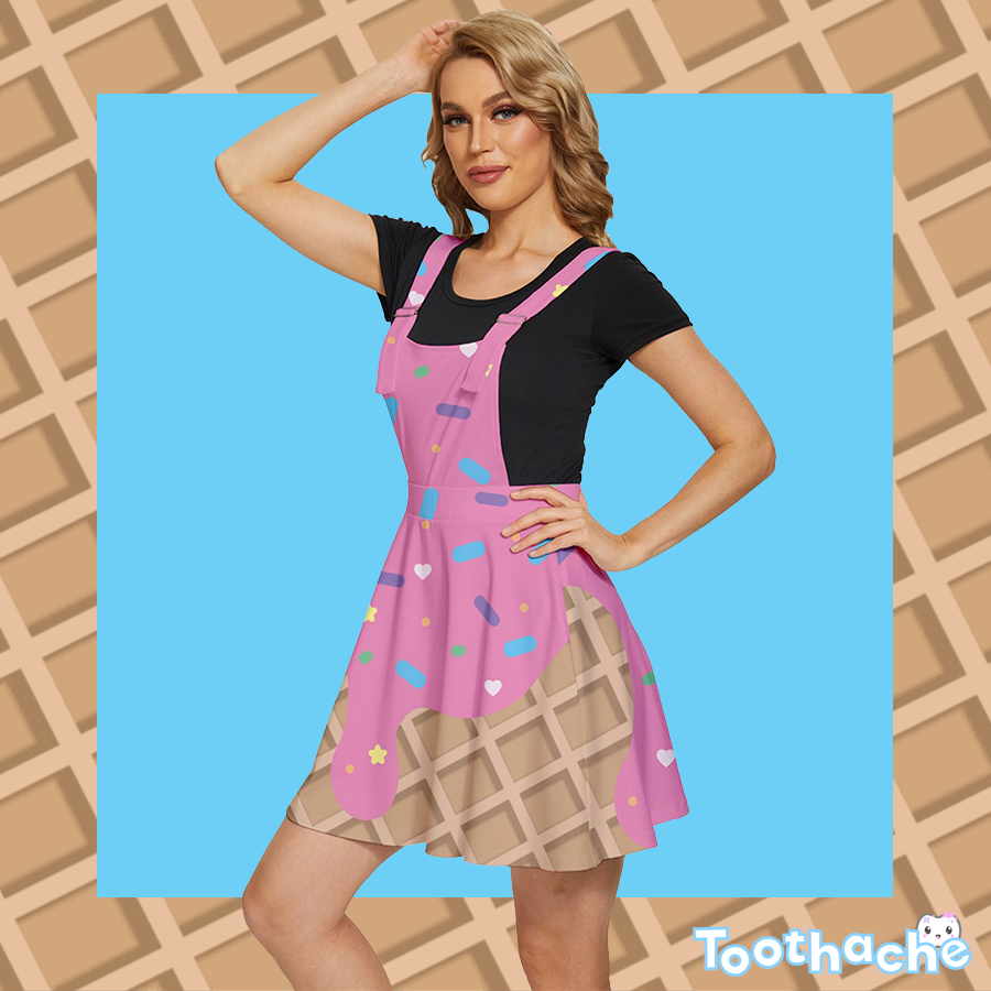 Melting Ice Cream Apron Dress