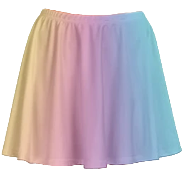 Pastel Rainbow Skater Skirt