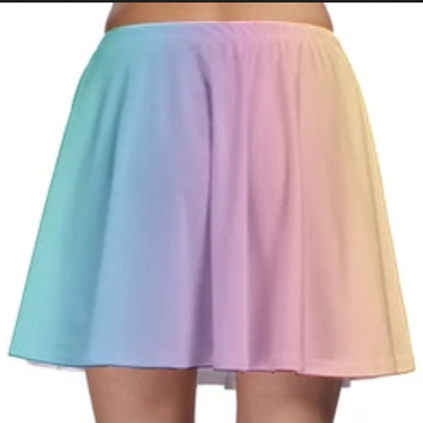 Pastel Rainbow Skater Skirt