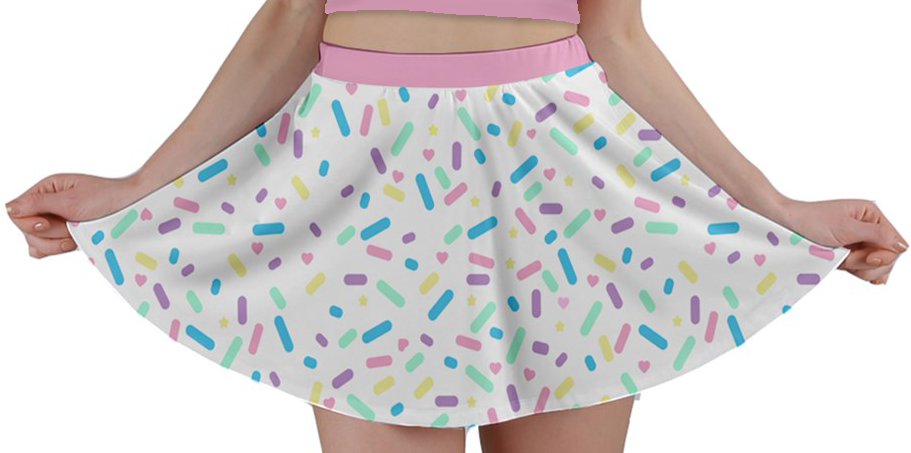 Sprinkle Party Mini Skirt - Vanilla