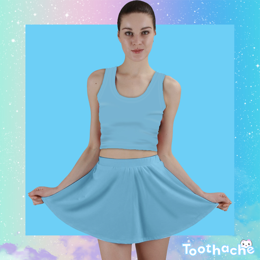 Toothache Basics Mini Skirt - Pastel Blue