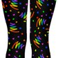 Neon Bold Bowling Alley Vibes Leggings in Black