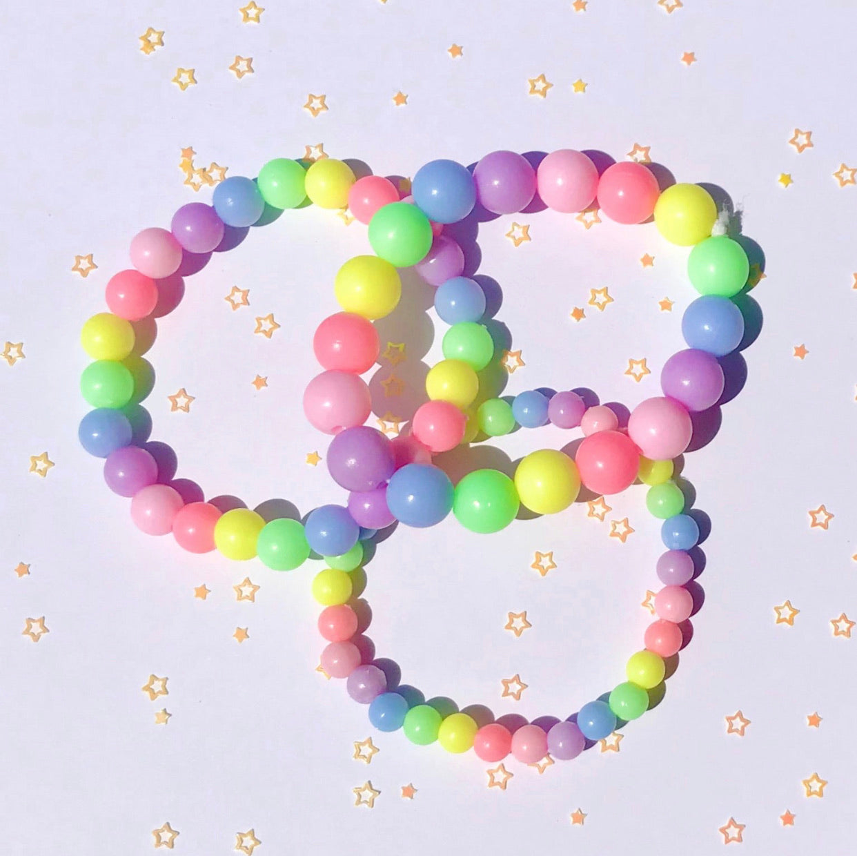 Pastel Mini Gum Ball Bracelet Trio