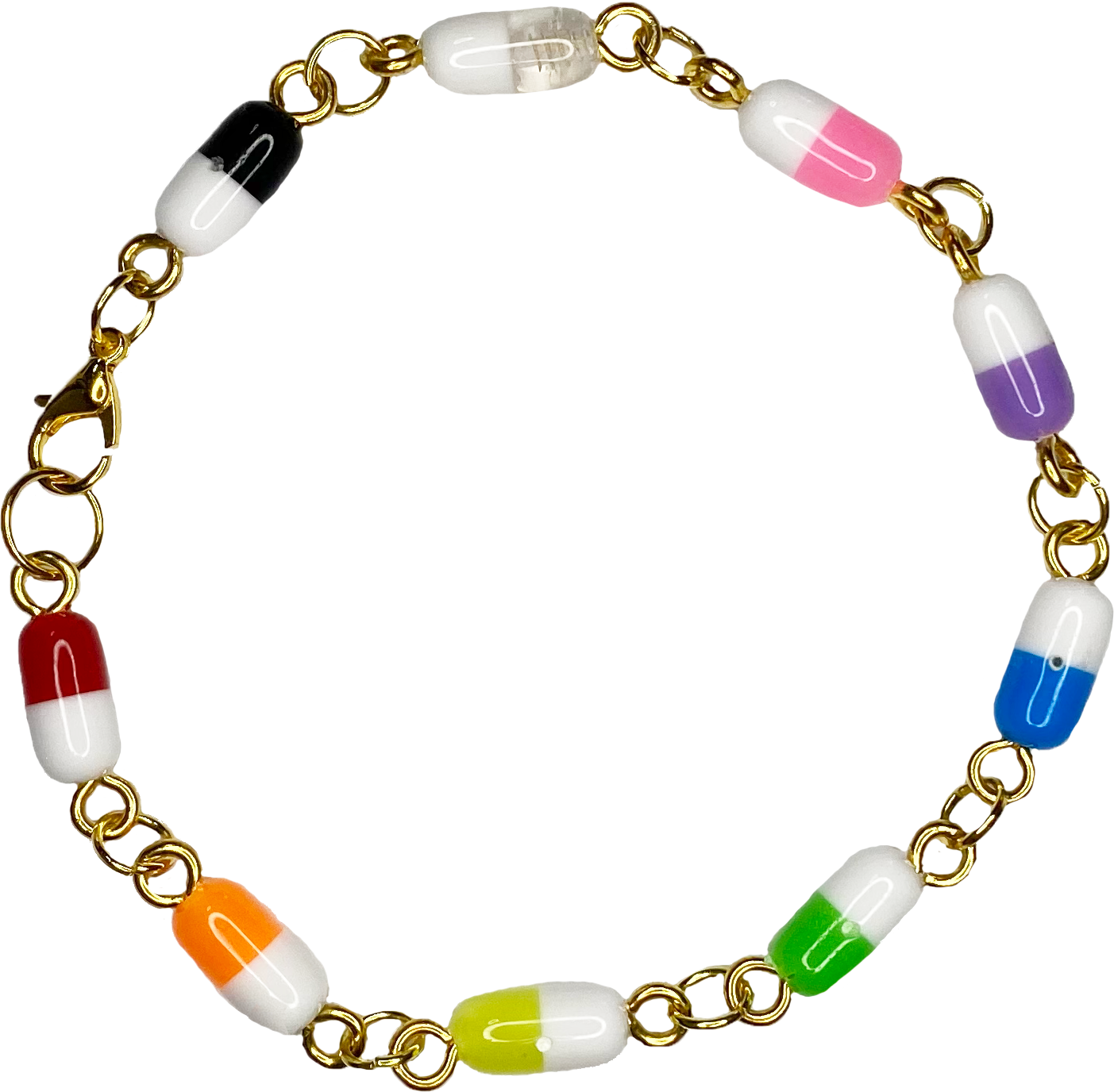 Medical Mess Pills Bracelet - Gold