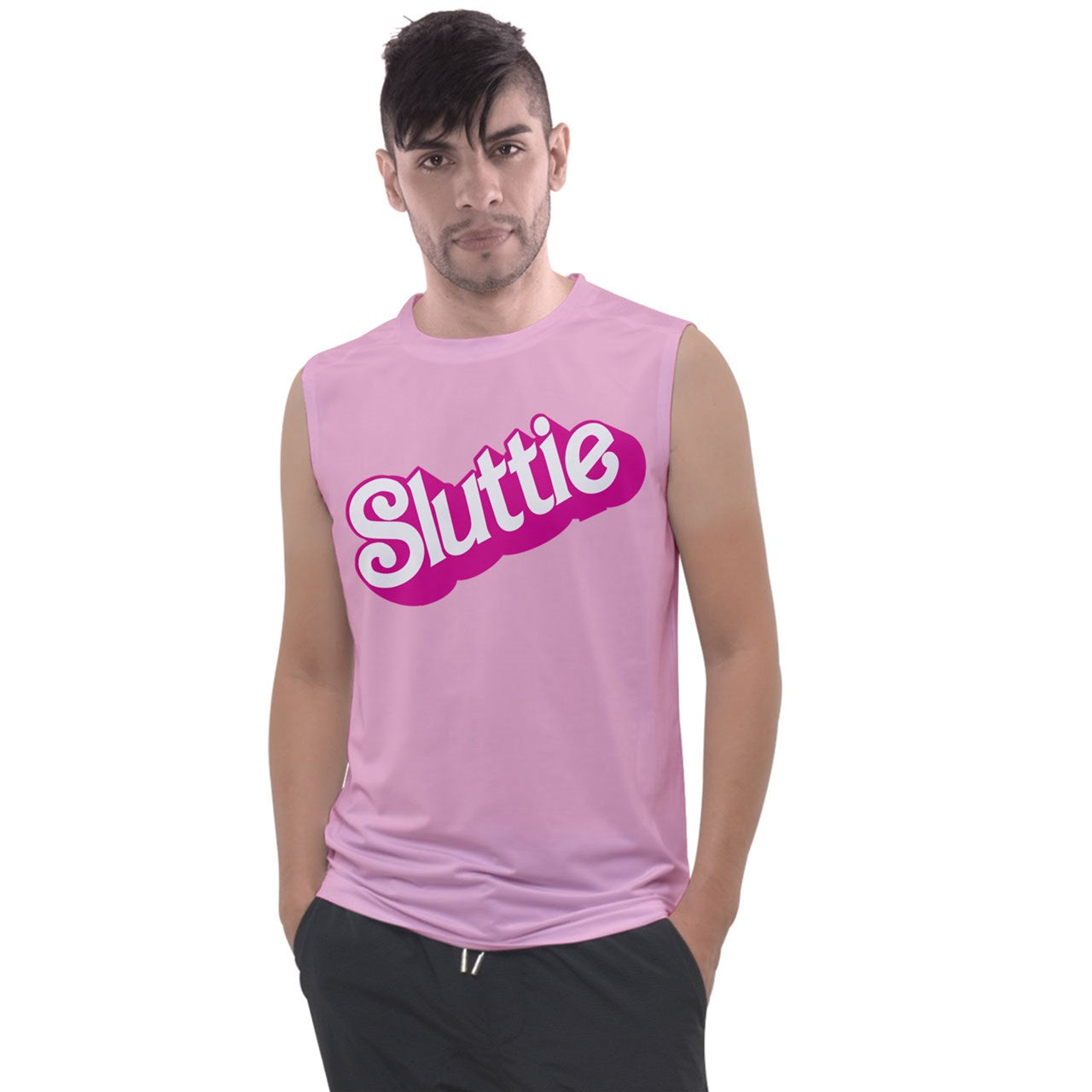 Friendly Dolly Straight Cut Tank Top - Pink