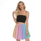 Pastel Rainbow Mini Skater Skirt