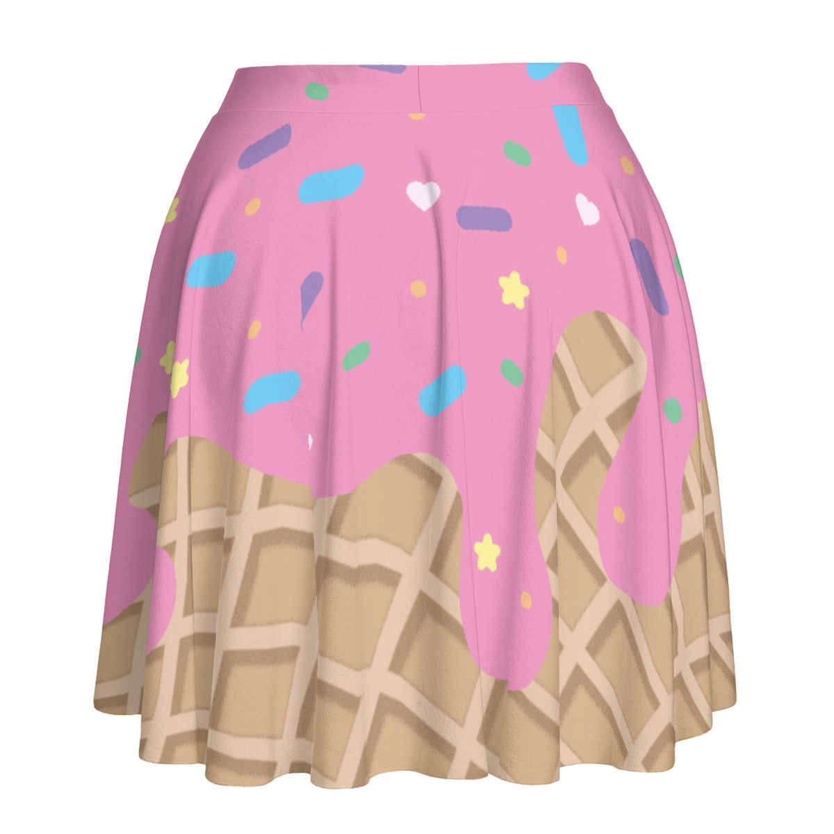 Kawaii Mini Skirt - Melting Ice Cream - Pink (XS-5XL)