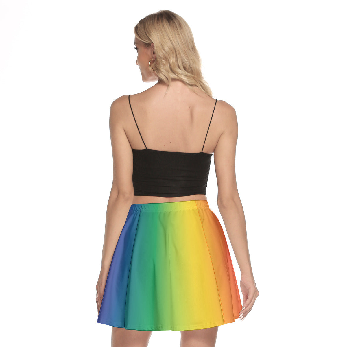 Rainbow Mini Skater Skirt