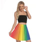 Rainbow Mini Skater Skirt