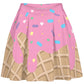Kawaii Mini Skirt - Melting Ice Cream - Pink (XS-5XL)