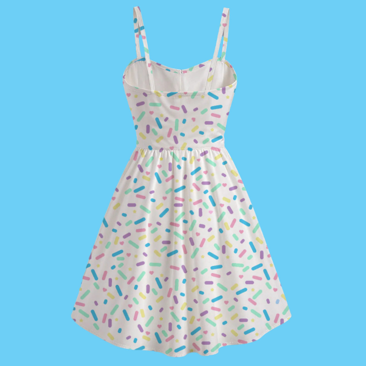 Sprinkle Party - Vanilla Spaghetti Strap Dress