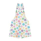 Retro Flower Overall Shorts - Unisex Kawaii Suspenders (2XS-4XL)