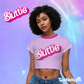 Friendly Dolly Raglan Cropped T-shirt