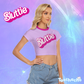 Friendly Dolly Raglan Cropped T-shirt