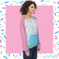 Sprinkle Party - Vanilla Raglan Pullover Hoodie