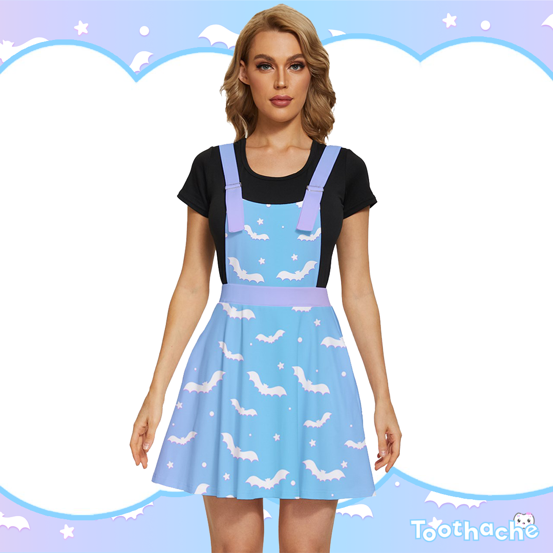 Puffy Bats Apron Dress