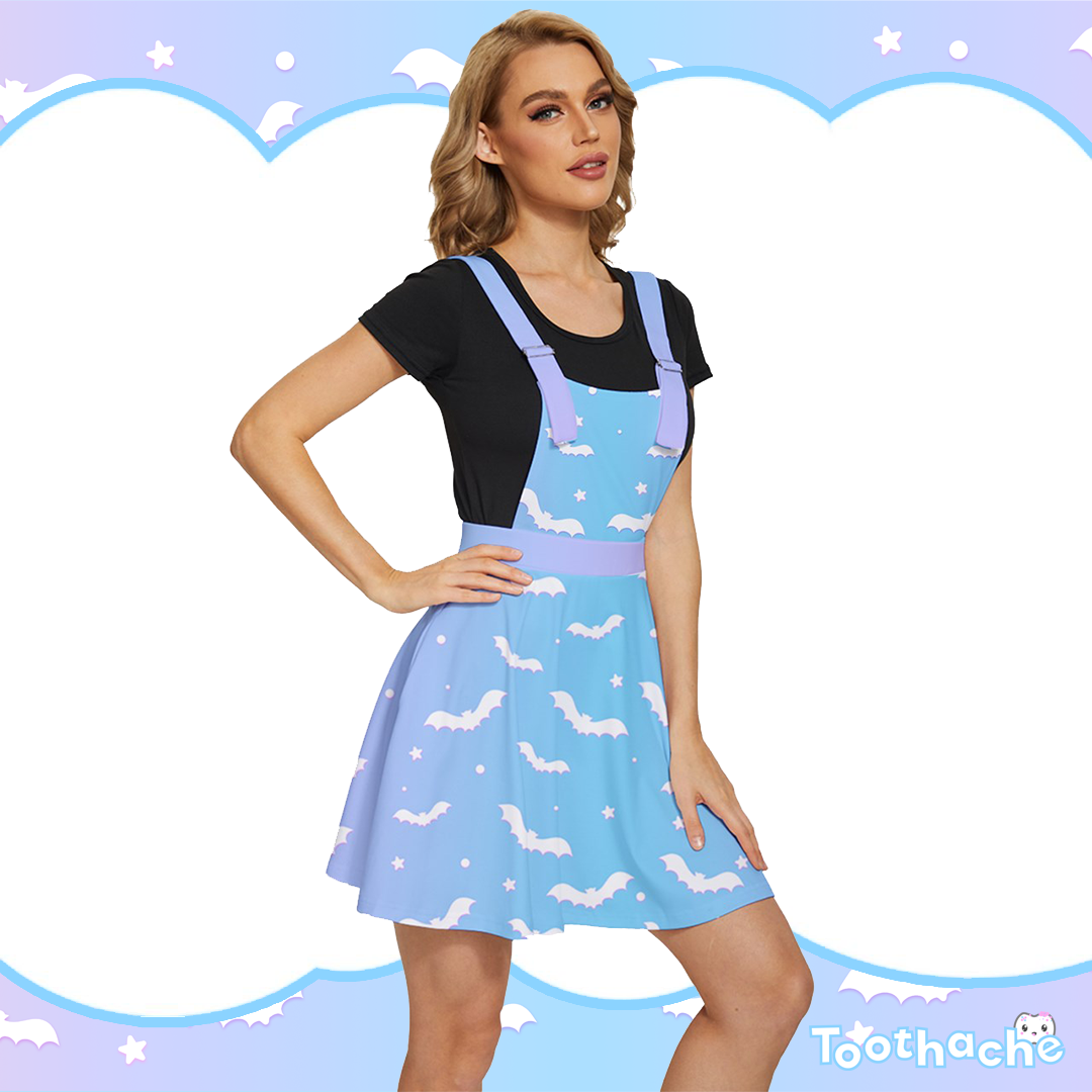 Puffy Bats Apron Dress