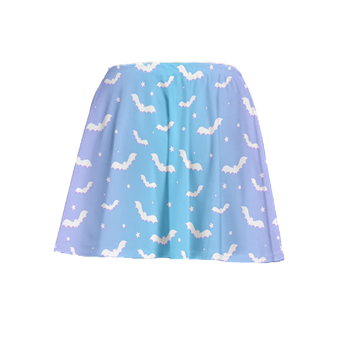 Puffy Bats Skater Skirt