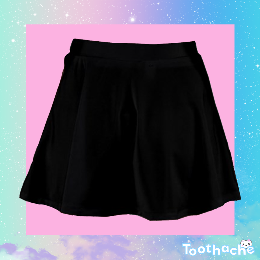 Toothache Basics Mini Skirt - Black