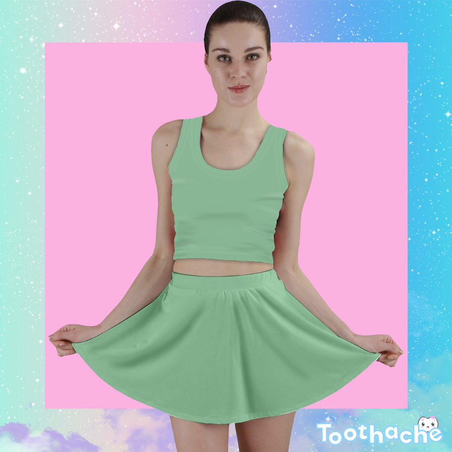 Toothache Basics Mini Skirt - Pastel Green