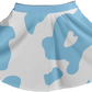 Cow Print Mini Skirt -Blue