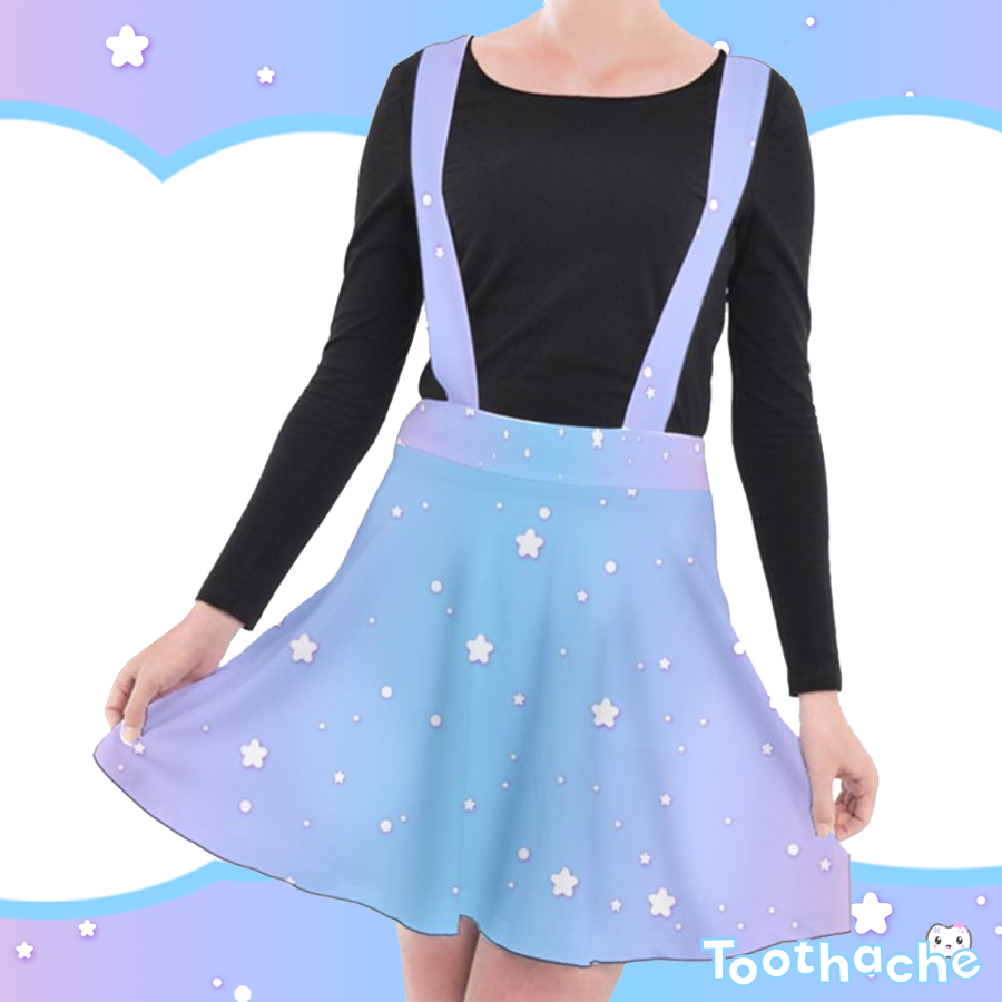 Puffy Stars Strappy Skirt