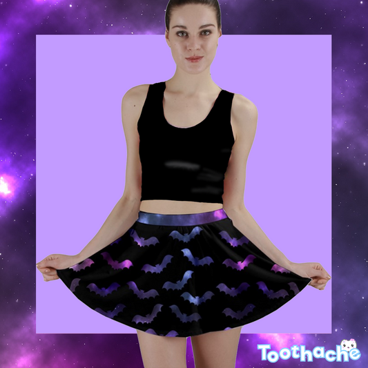 Space Bats Mini Skirt