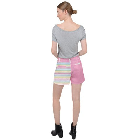 Pastel Rainbow Stripes Shorts